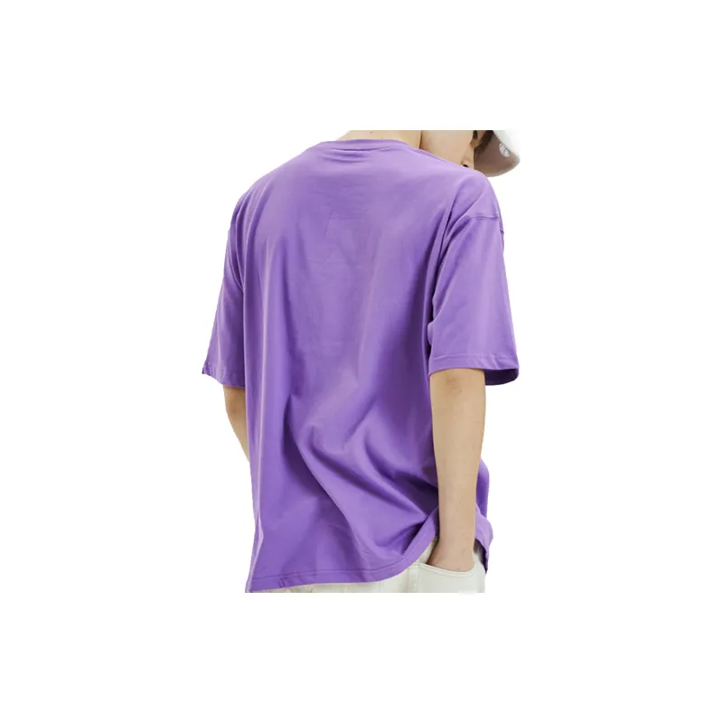MLB Short Sleeved T Shirts Unisex Purple-3