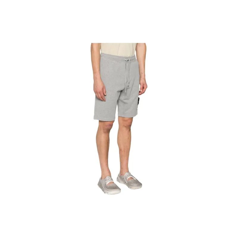 STONE ISLAND 64651 Cotton Fleece Garment Dyed Shorts-4