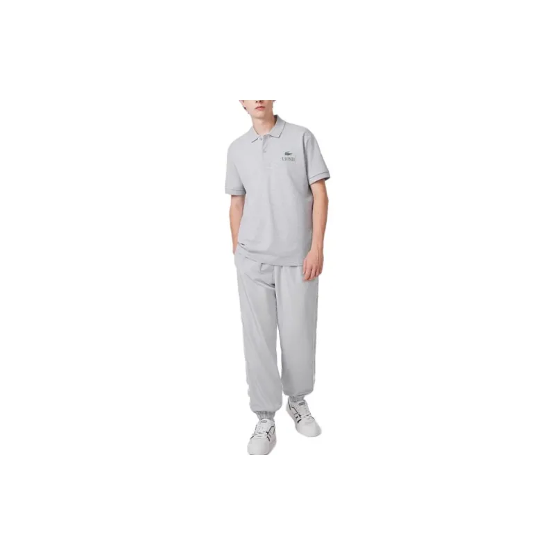 LACOSTE Polo Shirts Men Silver Gray CCA-1