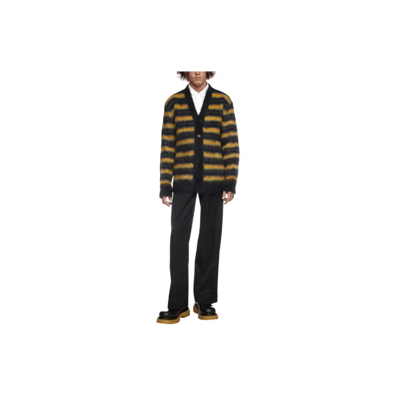 MARNI V Neck Long Sleeve Cardigan-1
