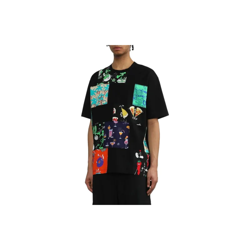 JUNYA WATANABE Man X Lousy Livin Patchwork Cotton T shirt-3
