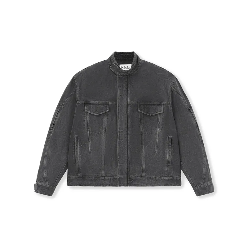 BONELESS Jacket Unisex Washed Gray-2