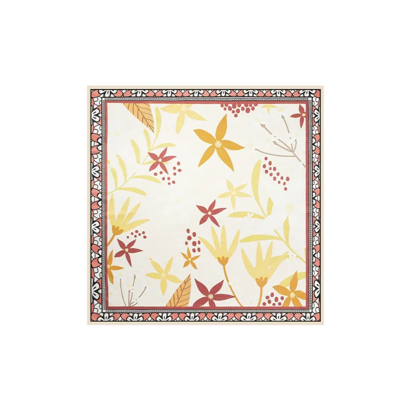 Shanghai Story 100% Mulberry Silk Silk Scarves Women's Patch Bamboo Leaf Flower Gift Box Set-68