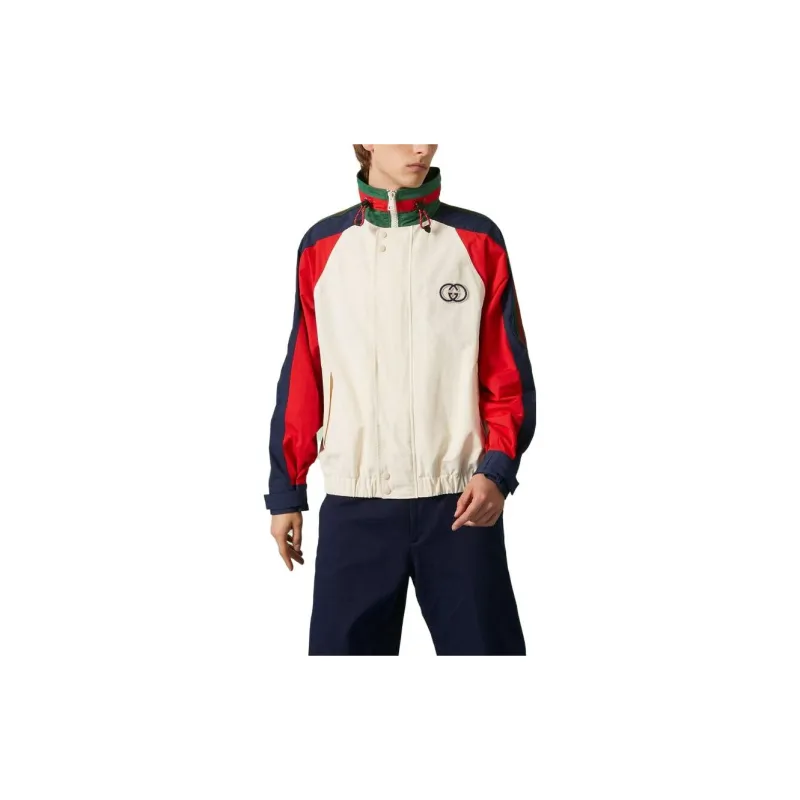 GUCCI Colour block Bomber Jacket-2