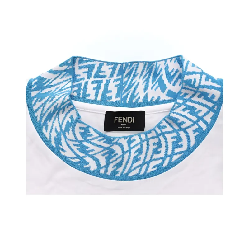FENDI T-Shirts Men White-4