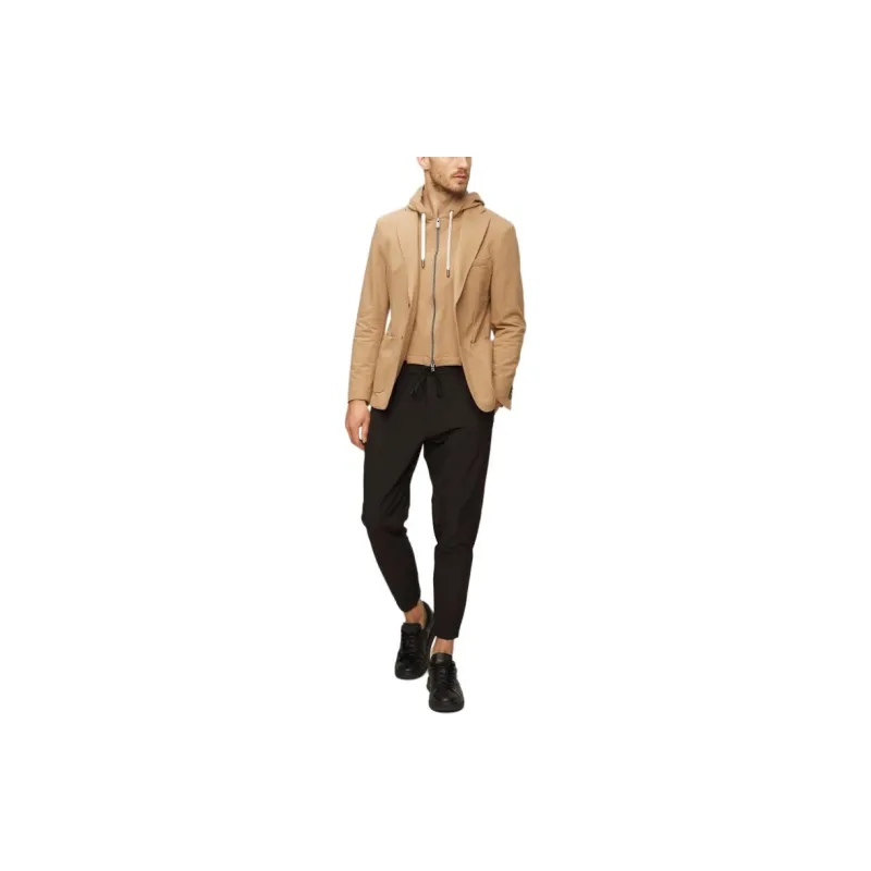 HUGO BOSS Hooded Jacket Hugo Boss C-Hanry J-Hoodie Jackets Coats Men's Light Brown-2