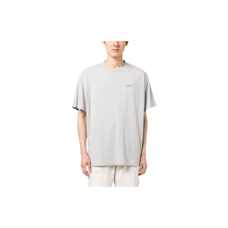 OFF WHITE T Shirt Regular Fit Men's Gray-1