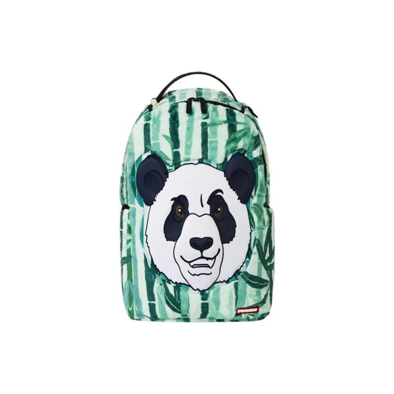 SPRAYGROUND Polyester Backpack Large Size Unisex Lake Green/Orange/Burgundy-0