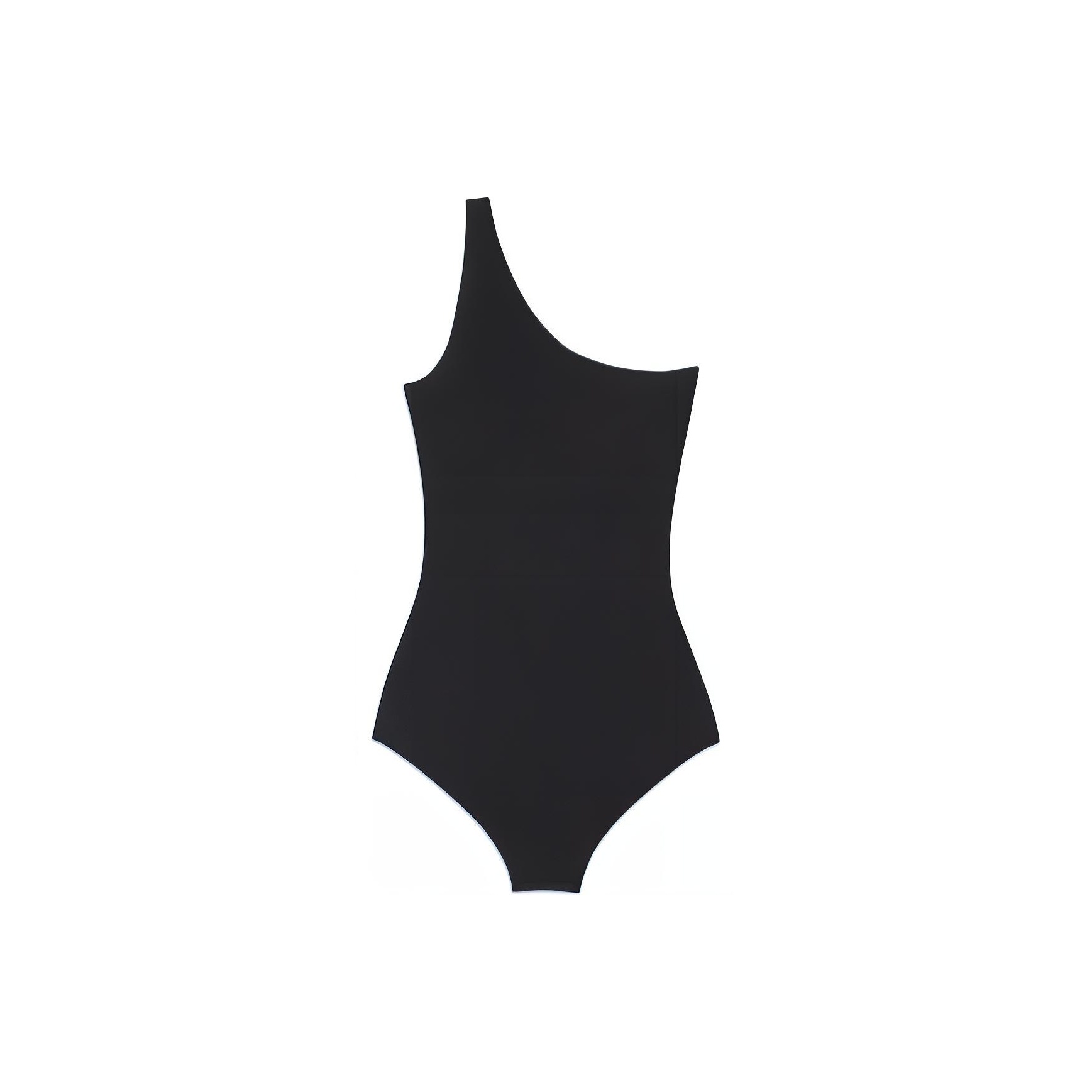 GUCCI Women s Logo Printed One Shoulder One piece Swimsuit Black POIZON