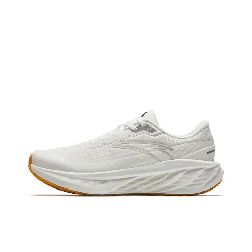 Anta Travel Anti Slip Wear Resistant Low Top Running Shoes Men's White Silver