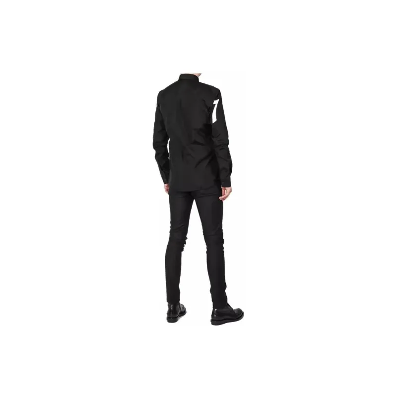 GIVENCHY Skeleton Tattoo Illustration Long-Sleeved T-Shirt Men's Black-3