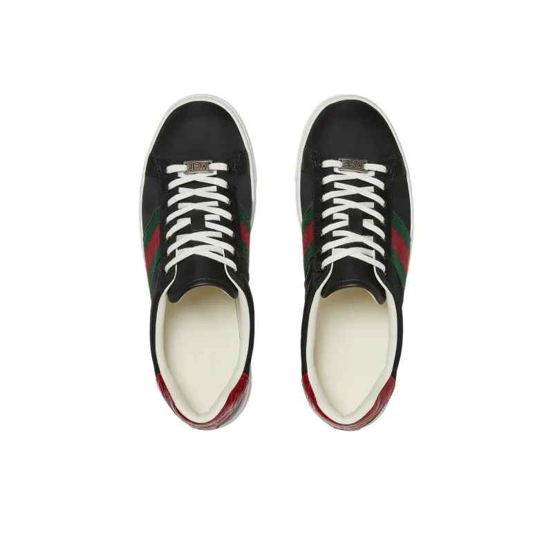 GUCCI Ace Sneaker 'Black Nylon'-3
