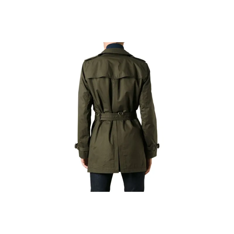 Burberry Trench Coat Men's Army Green-2