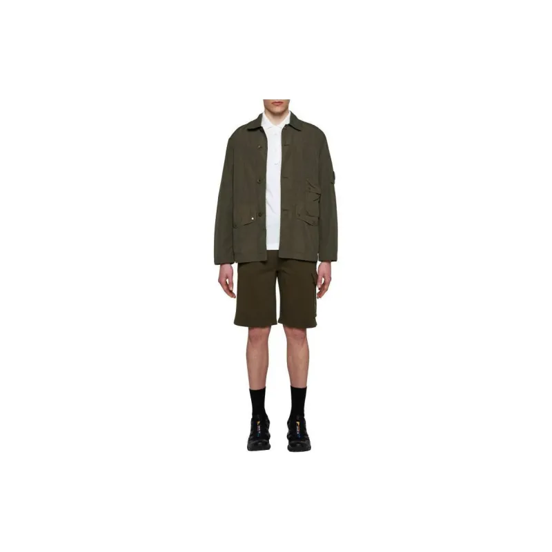 C.P.Company Lens detail Cotton Track Shorts-1