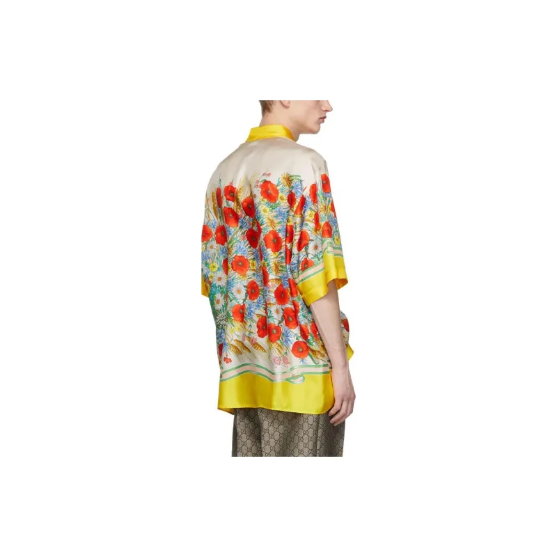 GUCCI Shirts Men Yellow-2
