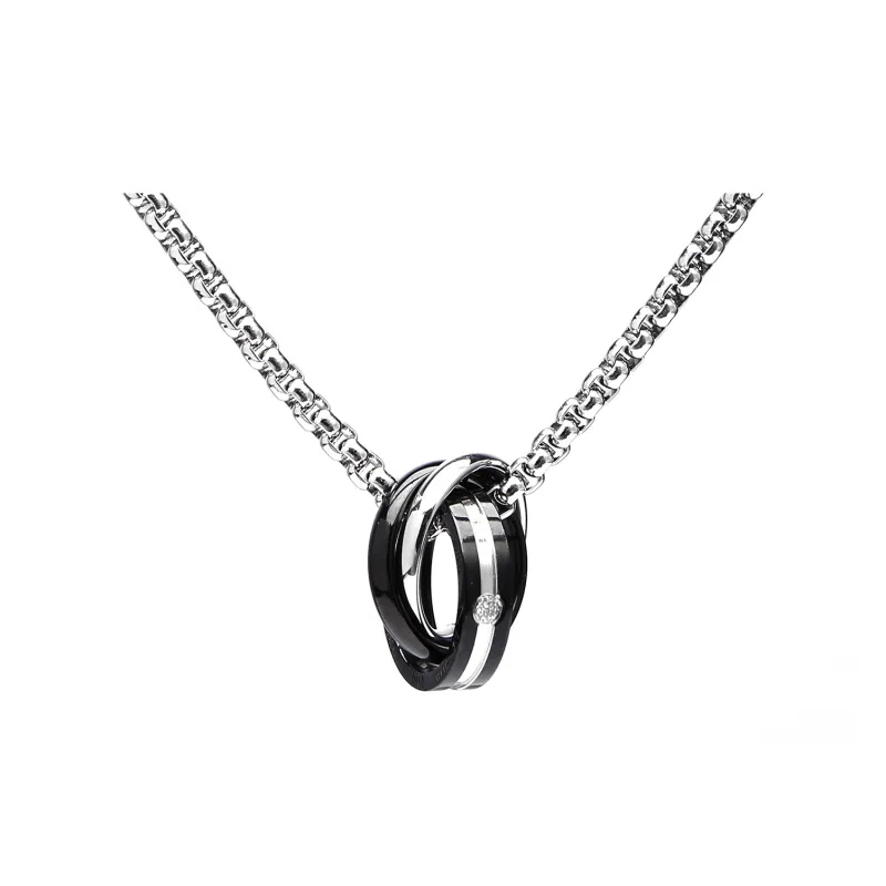 GENANX Necklaces Unisex Silver White-1
