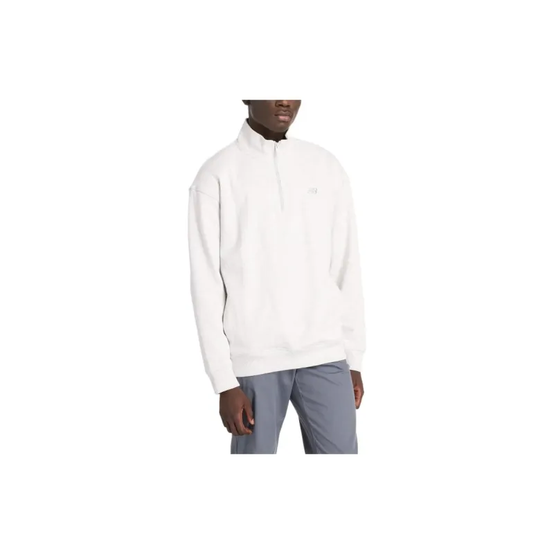 New Balance Sweatshirt Men's Lime South Gray-1