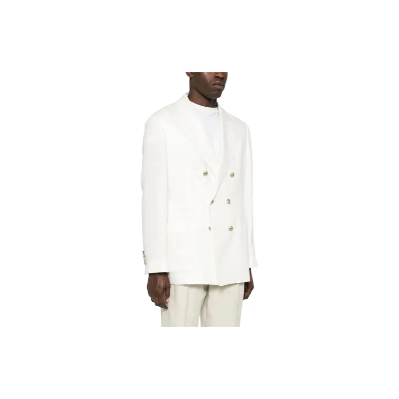 Brunello Cucinelli Double Breasted Long Sleeved Blazer-3