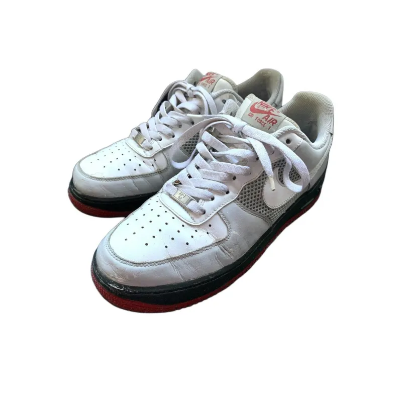 Nike Air Force 1 Cushioning Anti-Slip And Wear-Resistant Low-Top Basketball Shoes Men's White-2