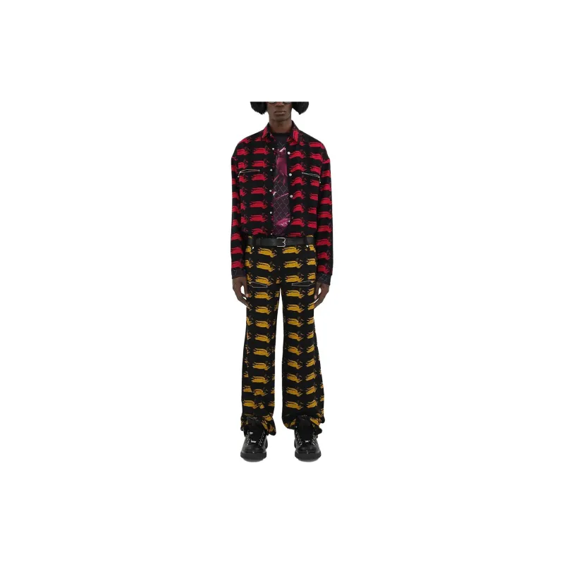 Burberry Shirts Men Red-2