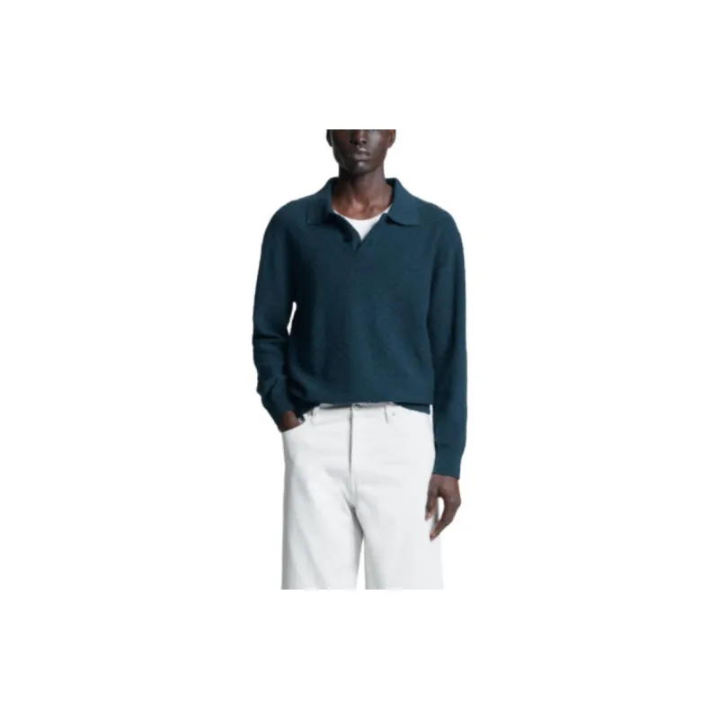 COS Polo Shirts Men Navy Blue-3