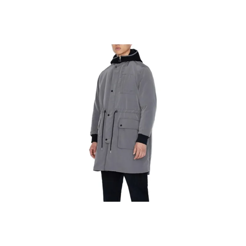 EMPORIO ARMANI Puffer Jacket Men's Gray Green-3