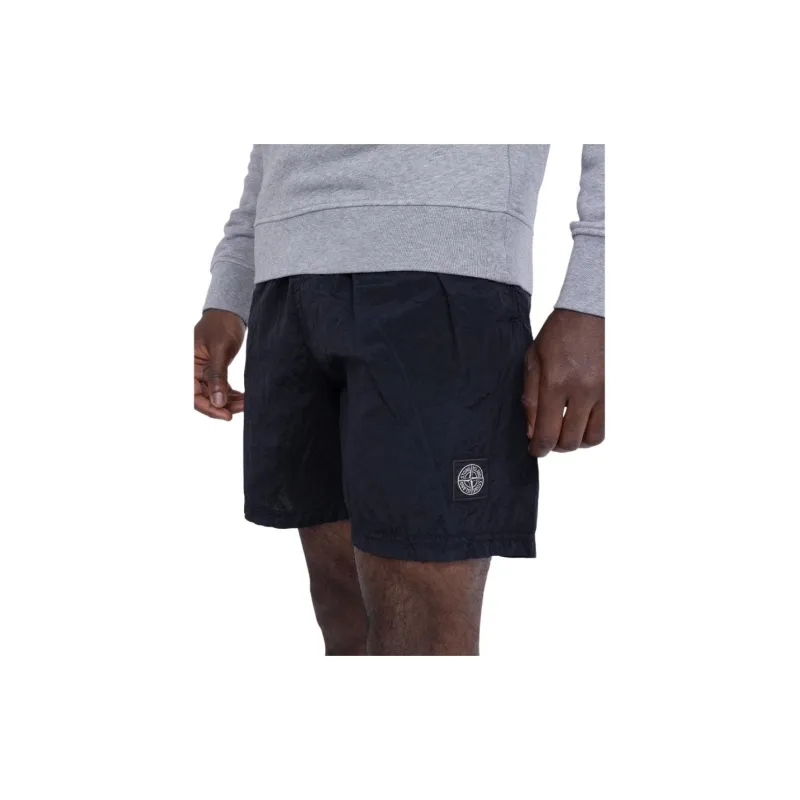 STONE ISLAND Logo-Patch Swim Shorts-2