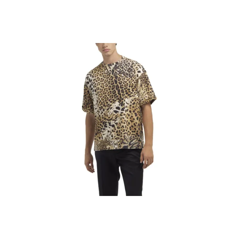 Roberto Cavalli Leopard-print Cotton Dress-1