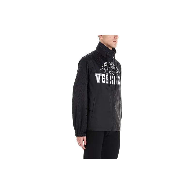 VERSACE Medusa Logo Hooded Jacket-5