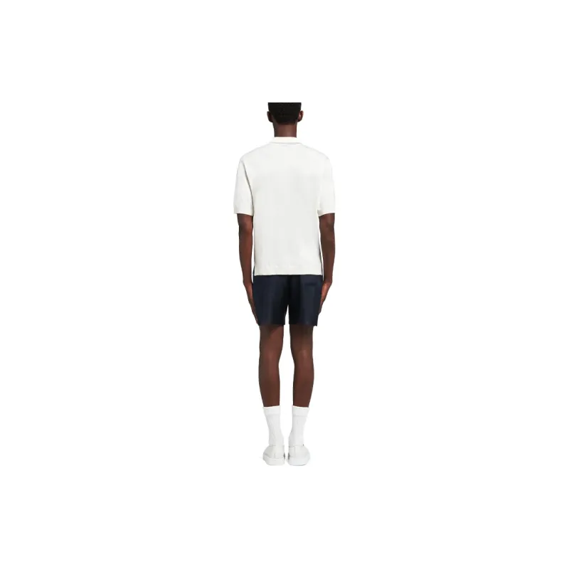PRADA Polo Shirts Men White-2