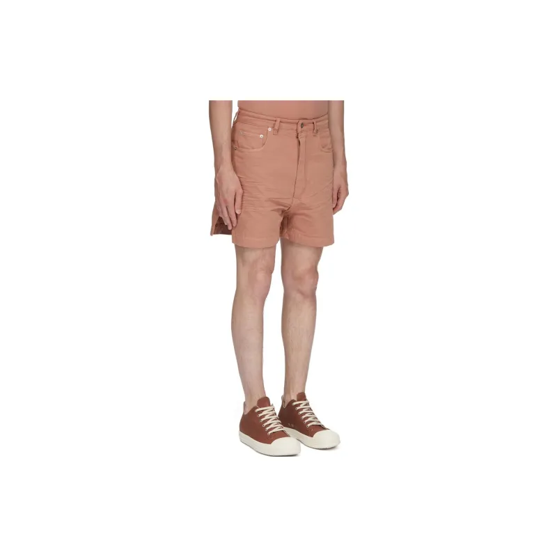 Rick Owens DRKSHDW SS24 Denim Shorts Men's Dark Pink-3