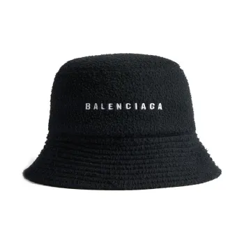 Balenciaga Polyester Bucket Hats Women's Black
