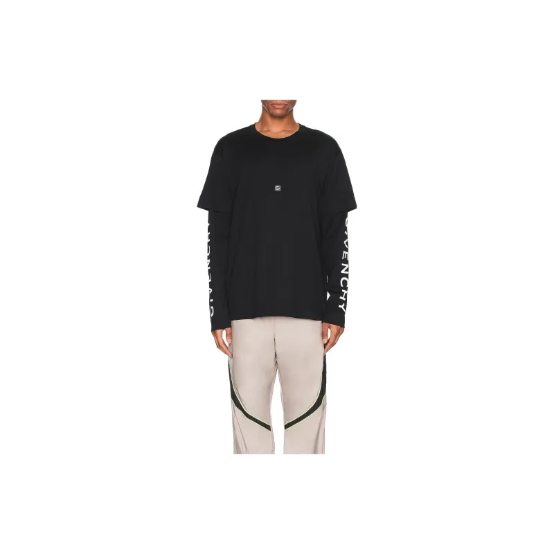 Givenchy 4G Embroidered Long Sleeved T Shirt-5