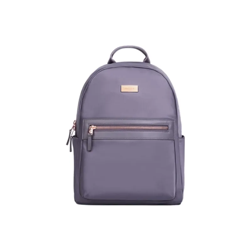 SAMSONITE Fabric Backpack Medium Size Women's Classic Black/Smoky Purple/Vintage Burgundy-0