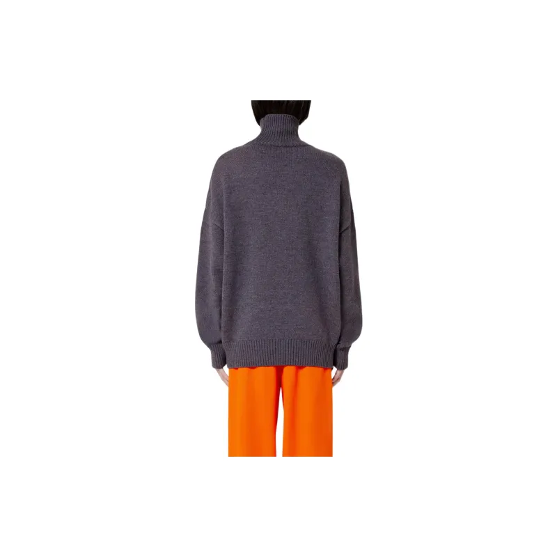 Ami Paris Ami De Coeur Roll Neck Jumper-3