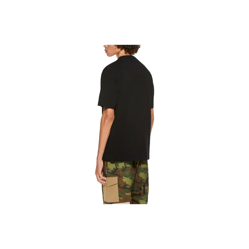 PALM ANGELS Burning Head Logo Print T shirt-5
