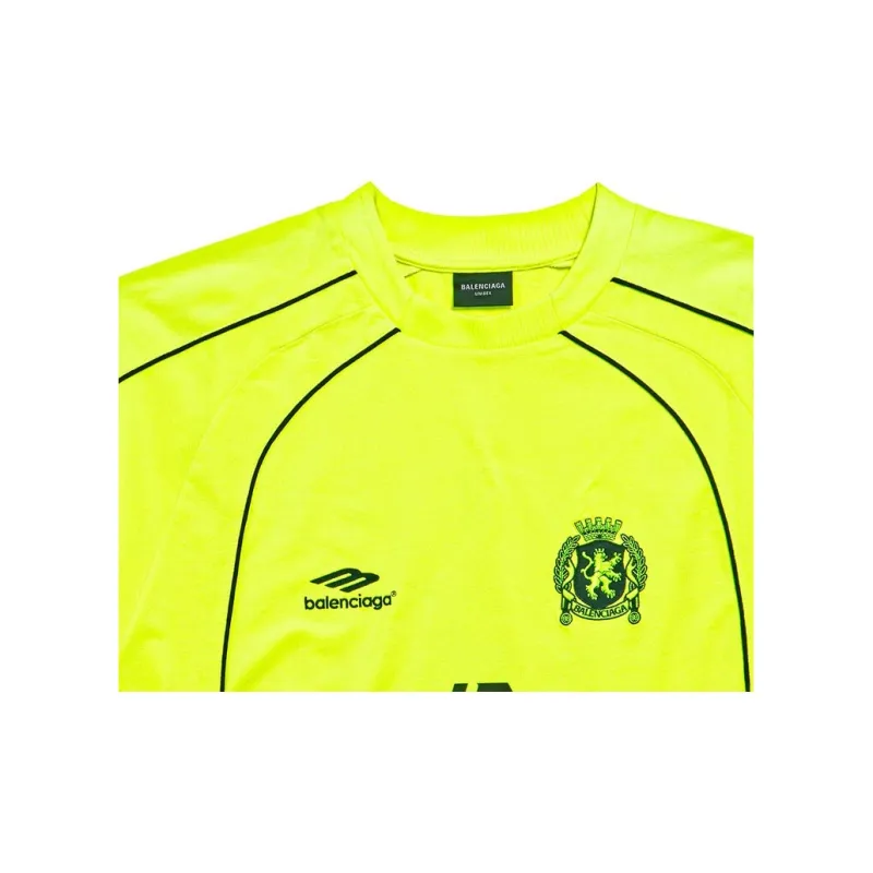 Balenciaga T-Shirt Loose Fit Style Unisex Fluorescent Yellow-6