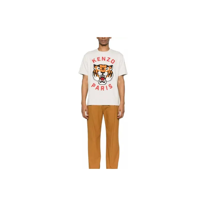 KENZO Lucky Tiger Cotton T shirt-1