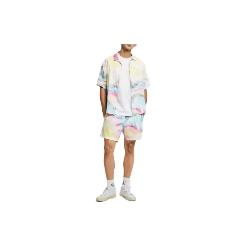 Calvin Klein Shirts Men 0LE Rainbow Printing And Dyeing-2