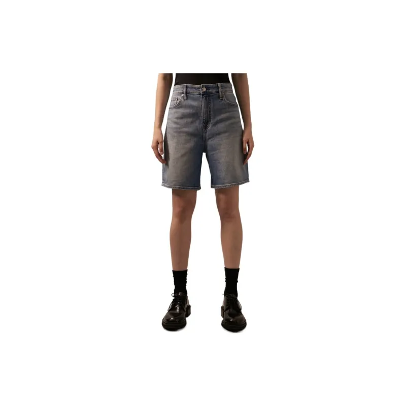CALVIN KLEIN Denim Shorts Unisex Denim Light Blue-2