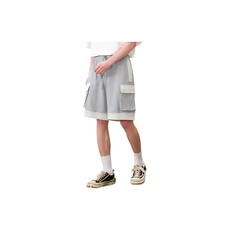 Bosieagender Casual Shorts Unisex Heather Gray-2