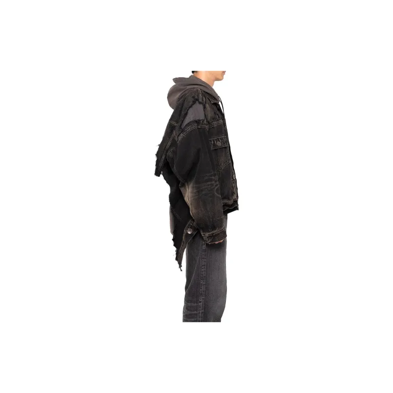 Maison Mihara Yasuhiro Layered Denim Hooded Jacket-4