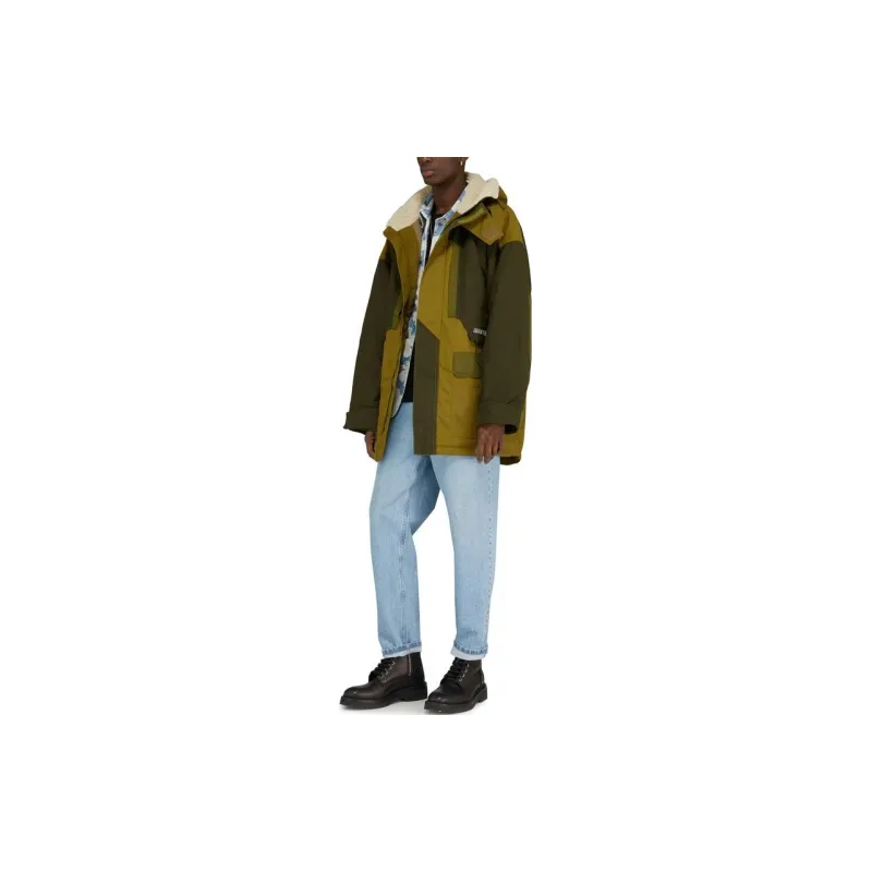 ISABEL MARANT Colour Block Zipped Hooded Jacket-2