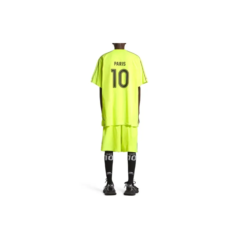 Balenciaga T-Shirt Loose Fit Style Unisex Fluorescent Yellow-3