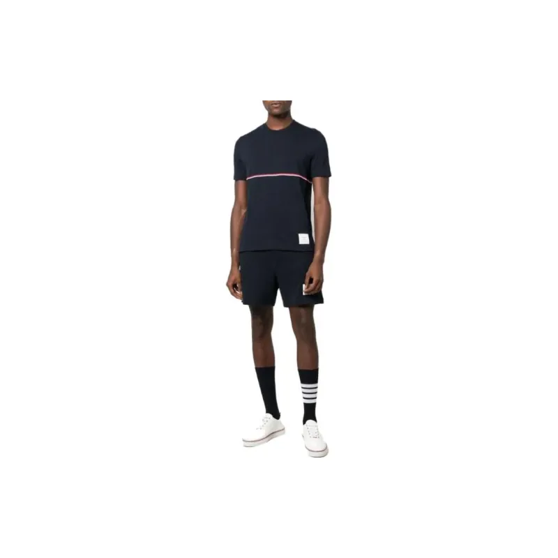 THOM BROWNE Rwb Striped Crewneck T Shirt-1