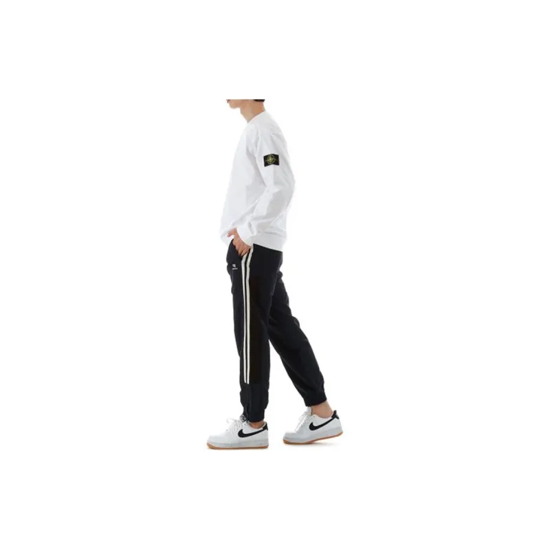 STONE ISLAND 63020 Brushed Cotton Fleece Crewneck Sweater-3