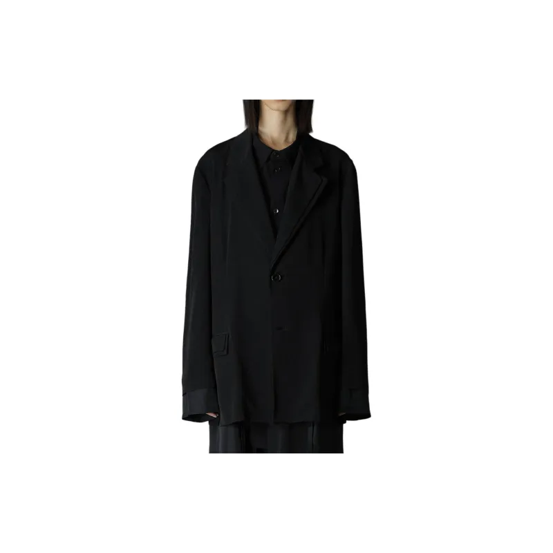 Yohji Yamamoto FW24 Ground Y Business Suit Unisex Black-2
