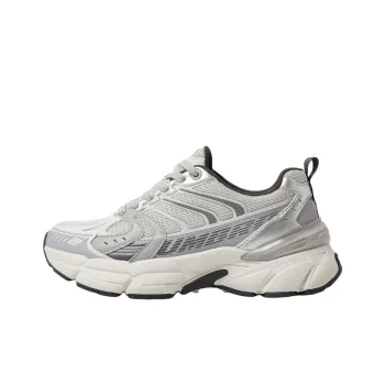 Umbro Anti Slip Wear Resistant Low Top Running Shoes Unisex White Gray
