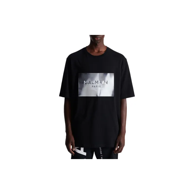 BALMAIN Main Lab Holographic T Shirt-3