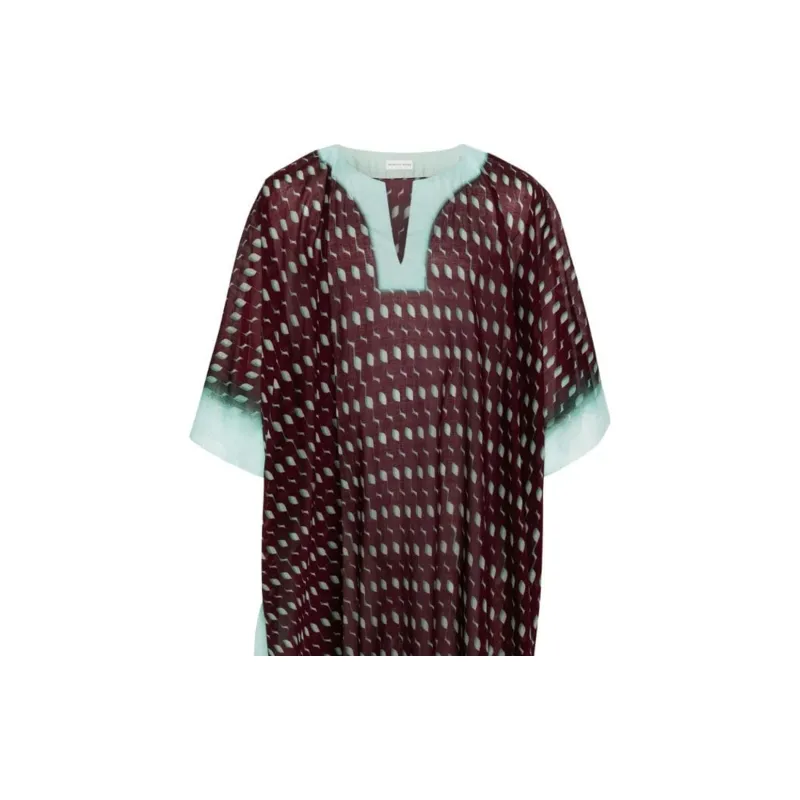 DRIES VAN NOTEN Graphic-print Maxi Kaftan-5